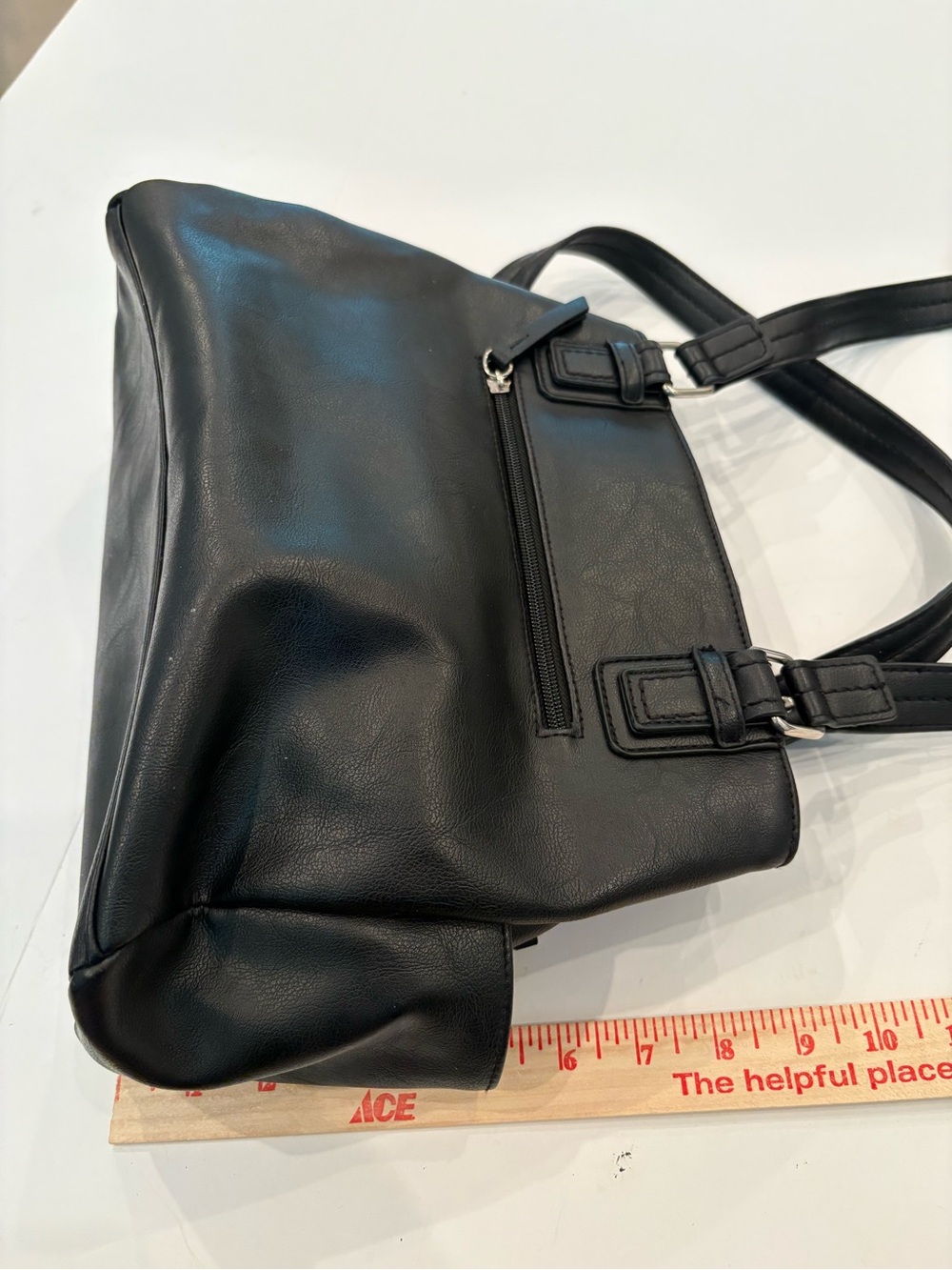 Rosetti Black Shoulder Bag with Silver-Tone Hardware-new no tags-office-nightout - Picture 7 of 9